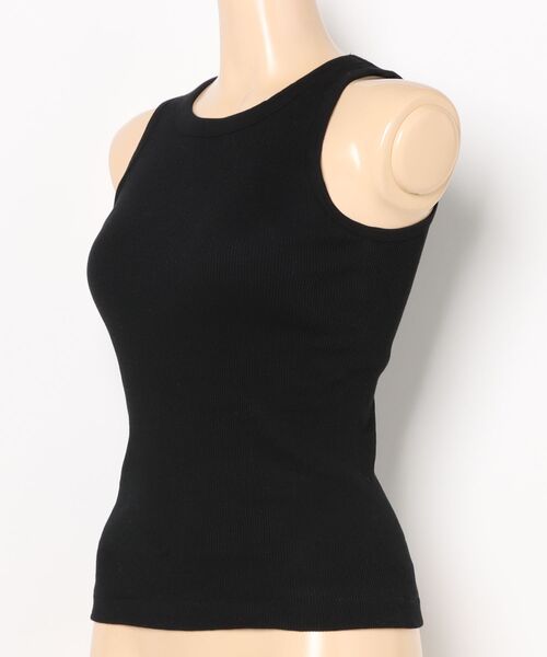 HANES(ヘインズ)の「【HANES/ヘインズ】【大人のアメリカンスリーブ】カップ付 タンクトップ 伸縮テレコ素材 安定のアンダーゴム仕様 丸胴(タンクトップ・レディース・ブラック/ホワイト/ブラウン・FREE)」の4枚目の写真