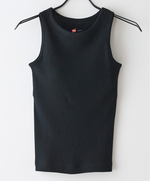 HANES(ヘインズ)の「【HANES/ヘインズ】【大人のアメリカンスリーブ】カップ付 タンクトップ 伸縮テレコ素材 安定のアンダーゴム仕様 丸胴(タンクトップ・レディース・ブラック/ホワイト/ブラウン・FREE)」の6枚目の写真