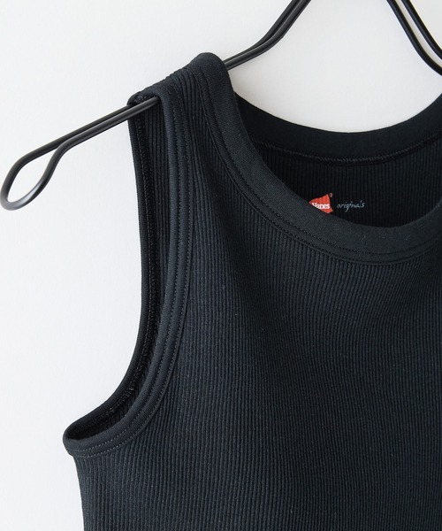 HANES(ヘインズ)の「【HANES/ヘインズ】【大人のアメリカンスリーブ】カップ付 タンクトップ 伸縮テレコ素材 安定のアンダーゴム仕様 丸胴(タンクトップ・レディース・ブラック/ホワイト/ブラウン・FREE)」の8枚目の写真