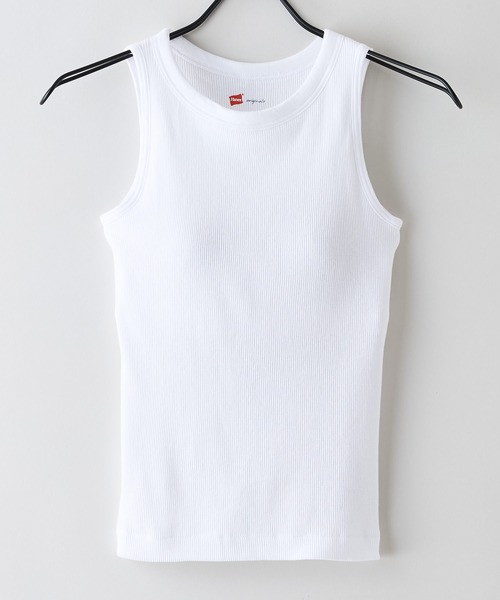 HANES(ヘインズ)の「【HANES/ヘインズ】【大人のアメリカンスリーブ】カップ付 タンクトップ 伸縮テレコ素材 安定のアンダーゴム仕様 丸胴(タンクトップ・レディース・ブラック/ホワイト/ブラウン・FREE)」の13枚目の写真