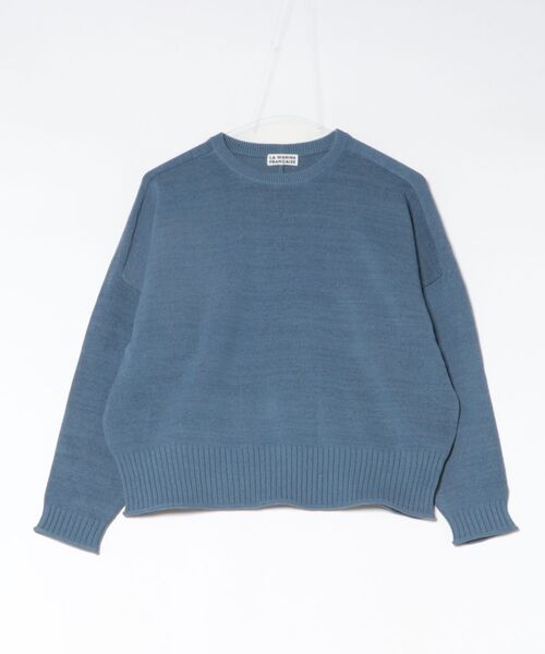 LA MARINE FRANCAISE（マリン フランセーズ）の「テープヤーンクルーネックプルオーバー（ニット/セーター・レディース・ブルー/オフホワイト/ライトグリーン・FREE）」の3枚目の写真