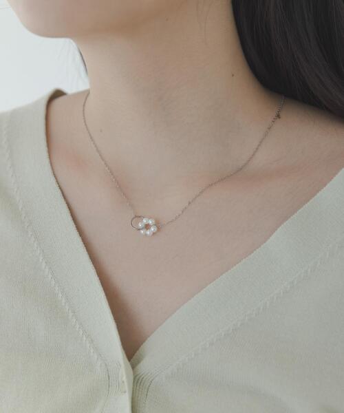 URBAN RESEARCH Sonny Label（アーバンリサーチサニーレーベル）の「ステンレスリングモチーフネックレス（ネックレス・レディース・ゴールド/シルバー・ONE）」の2枚目の写真