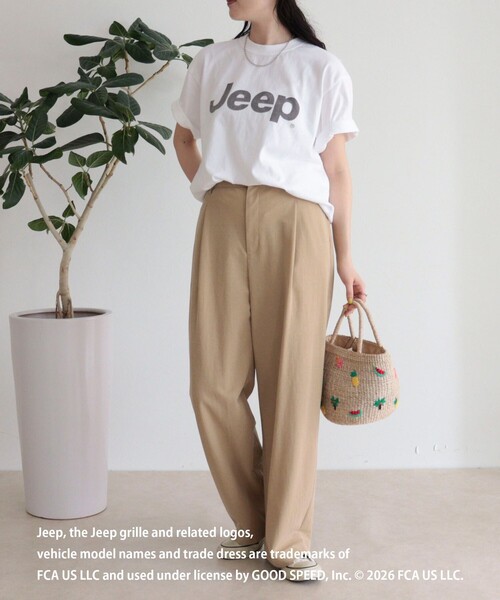 fredy emue（フレディエミュ）の「【GOOD ROCK SPEED/グッドロックスピード】Jeep半袖Ｔシャツ（Tシャツ/カットソー・レディース・イエロー/オフホワイト/チャコールグレー・38）」の13枚目の写真