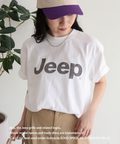 fredy emue（フレディエミュ）の「【GOOD ROCK SPEED/グッドロックスピード】Jeep半袖Ｔシャツ（Tシャツ/カットソー・レディース・イエロー/オフホワイト/チャコールグレー・38）」の7枚目の写真