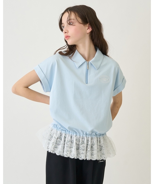 セール】ハーフジップレーストップス（Tシャツ/カットソー）｜pom 