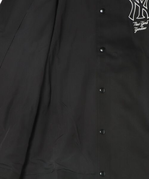 NEW ERA（ニューエラ）の「NEW ERA ツイルコーチジャケット（ブルゾン・メンズ・ブラック・LARGE/SMALL）」の3枚目の写真