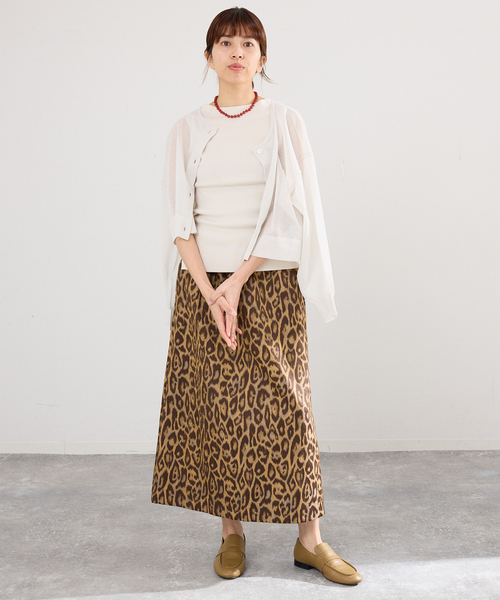 IENA（イエナ）の「ECOSPLASH リブボートネックプルオーバー（ニット/セーター・レディース・ブラック/ベージュ系その他/ホワイト・FREE）」の19枚目の写真