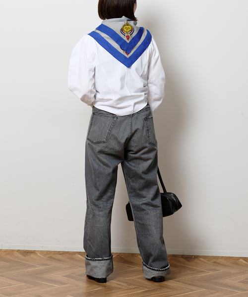 Bonum（ボナム）の「タックデザインロングスリーブTEE（Tシャツ/カットソー・レディース・ホワイト・FREE）」の4枚目の写真