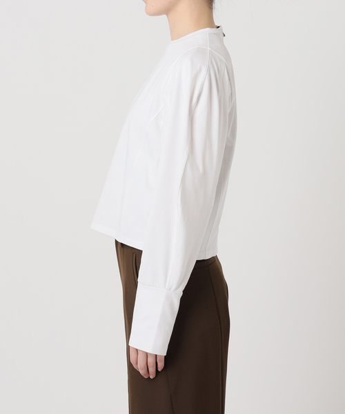 Bonum（ボナム）の「タックデザインロングスリーブTEE（Tシャツ/カットソー・レディース・ホワイト・FREE）」の18枚目の写真