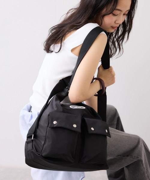 OUTDOOR PRODUCTS(アウトドアプロダクツ)の「【OUTDOOR PRODUCTS】VIS別注マルチウェイショルダーバッグ/トートバッグ/リュック(ショルダーバッグ・レディース・ブラック/ベージュ・FREE)」の6枚目の写真