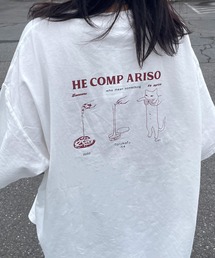 キャットバックプリントビッグTシャツ