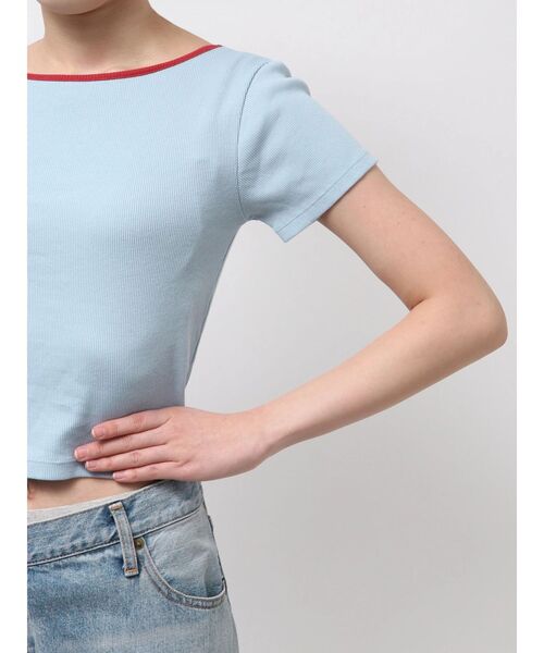 Ungrid(アングリッド)の「【Ungrid×AMPHI】カップ付きトップス(Tシャツ/カットソー・レディース・イエロー/ブルー・FREE)」の8枚目の写真
