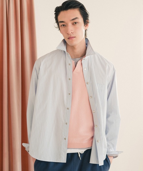 SimplyComplicated(シンプリーコンプリケイテッド)の「FLUX BUTTON UP SHIRT(シャツ/ブラウス・メンズ・ストライプ・1/2)」の4枚目の写真