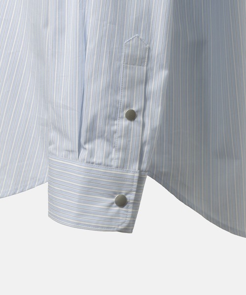 SimplyComplicated(シンプリーコンプリケイテッド)の「FLUX BUTTON UP SHIRT(シャツ/ブラウス・メンズ・ストライプ・1/2)」の3枚目の写真
