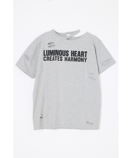 LAGUA GEM(ラグアジェム)の「CRASH LETTER OVER Tシャツ(Tシャツ/カットソー・レディース・ホワイト/杢グレー/ターコイズブルー・FREE)」の5枚目の写真