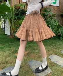 ドットチュールスカート チュールスカート ドット」に該当する