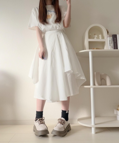 Nana（ナナ）の「アシンメトリースカート（スカート・レディース・ホワイト/ブラック・FREE）」の11枚目の写真