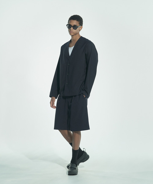 VICTIM（ヴィクティム）の「VICTIM ヴィクティム / COLLARLESS WOOL JACKET セットアップカラーレスウールテーラードジャケット / VTM-26-O-002（ノーカラージャケット・メンズ・ネイビー/ブラック・2/1）」の5枚目の写真