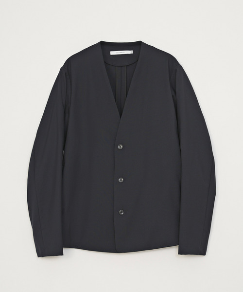 VICTIM(ヴィクティム)の「VICTIM ヴィクティム / COLLARLESS WOOL JACKET セットアップカラーレスウールテーラードジャケット / VTM-26-O-002(ノーカラージャケット・メンズ・ネイビー/ブラック・2/1)」の11枚目の写真
