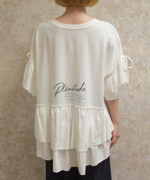 axes femme(アクシーズファム)の「アソートPTフリルTシャツ(Tシャツ/カットソー・レディース・イエロー/チャコール/ホワイト・FREE)」の9枚目の写真