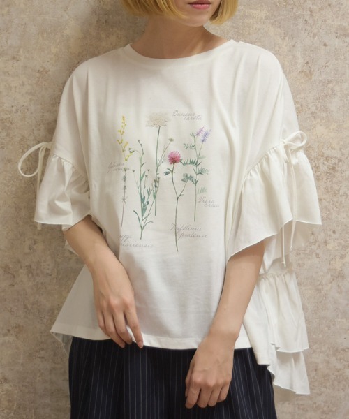 axes femme(アクシーズファム)の「アソートPTフリルTシャツ(Tシャツ/カットソー・レディース・イエロー/チャコール/ホワイト・FREE)」の11枚目の写真