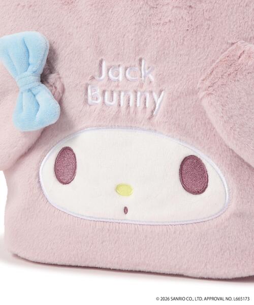 Jack Bunny!!（ジャックバニー）の「【Jack Bunny!!】【マイメロディ・クロミ　コラボ】カートバッグ (UNISEX)（トートバッグ・レディース・ブラック/ピンク・FREE）」の7枚目の写真