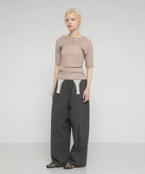 LAATO(ラート)の「fast dry fes pants(その他パンツ・レディース・ブラック/オフホワイト/ダークグレー・FREE)」の18枚目の写真