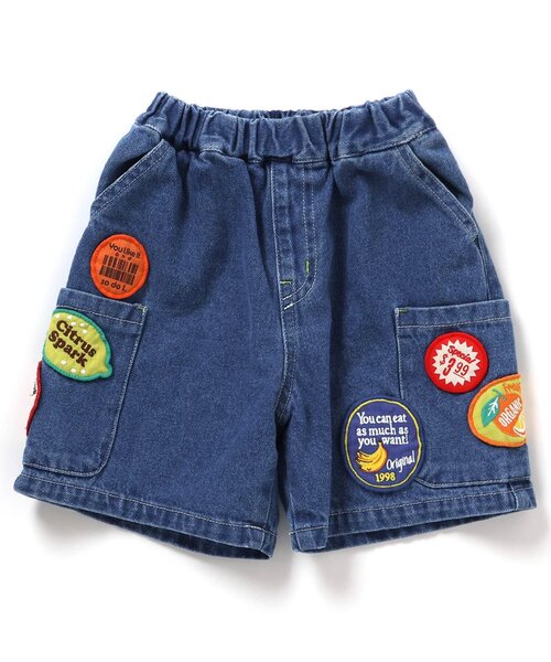 BREEZE(ブリーズ)の「BREEZEMART ワッペンハーフパンツ(その他パンツ・キッズ・インディゴブルー/キナリ/ブラック・80/90/100/110/120/130/140)」の20枚目の写真