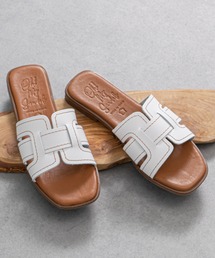 inter-chaussures | 【Oh my Sandals】ステッチフラットミュールサンダル(E62204)(サンダル)
