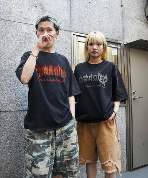 THRASHER(スラッシャー)の「Thrasher/スラッシャー/【LHP別注】RHINESTONE TEE/ラインストーンTシャツ(Tシャツ/カットソー・メンズ・レッド/ブラック・S/L/M)」の10枚目の写真