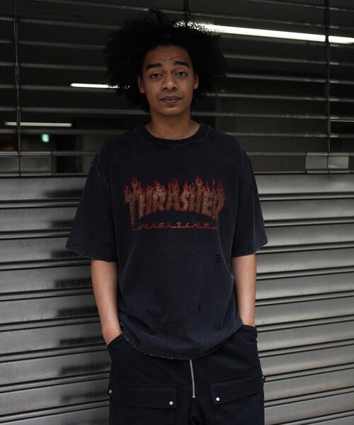 THRASHER(スラッシャー)の「Thrasher/スラッシャー/【LHP別注】RHINESTONE TEE/ラインストーンTシャツ(Tシャツ/カットソー・メンズ・レッド/ブラック・S/L/M)」の21枚目の写真