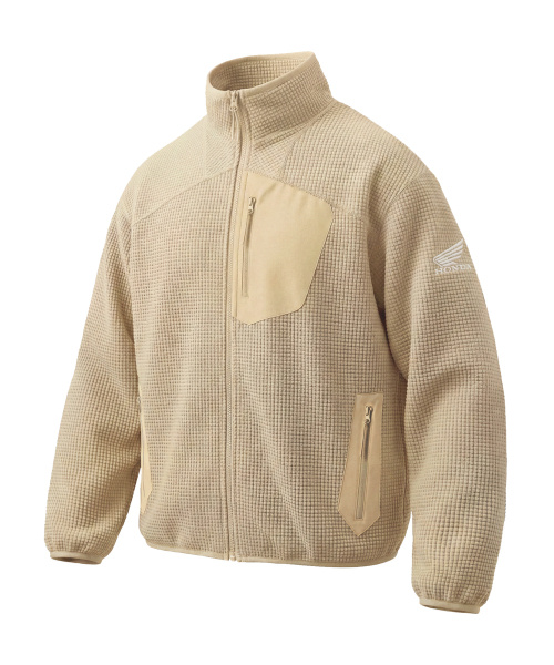 H-Tech Grid Fleece Jacket Beige（その他アウター）｜HONDA