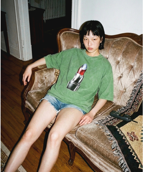 REBRENNER(リブレンナー)の「DTFリップスティックピグメント半袖Tシャツネイビー(Tシャツ/カットソー・レディース・その他・MEDIUM/LARGE/X-LARGE/2XL)」の12枚目の写真