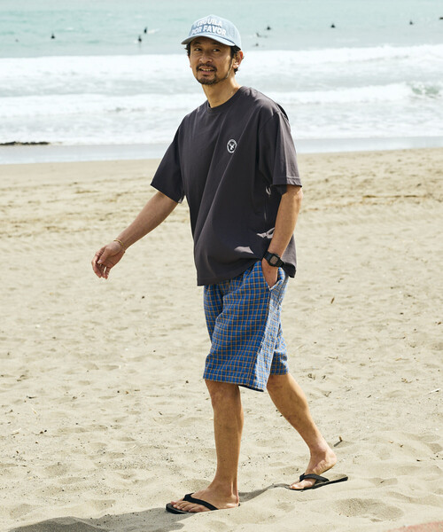 FREAK'S STORE(フリークスストア)の「FREAK'S STORE for BEACH & FES サマーコーデュロイ フェルトロゴ キャップ(キャップ・メンズ・ブラウン/ベージュ/グリーン/サックスブルー/イエロー/ピンク・ONE SIZE)」の7枚目の写真