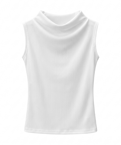 REORG(リオルグ)の「CE RIBBED SHIRRING SLEEVELESS WHITE(Tシャツ/カットソー・レディース・その他・MEDIUM/SMALL)」の5枚目の写真
