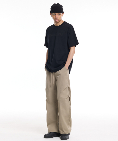 CREAM SODA LAB(クリームソーダラボ)の「デイリーサイドツーピンタック切り替えリベットストリングパンツカーキベージュ(その他パンツ・メンズ・その他・LARGE/X-LARGE)」の4枚目の写真