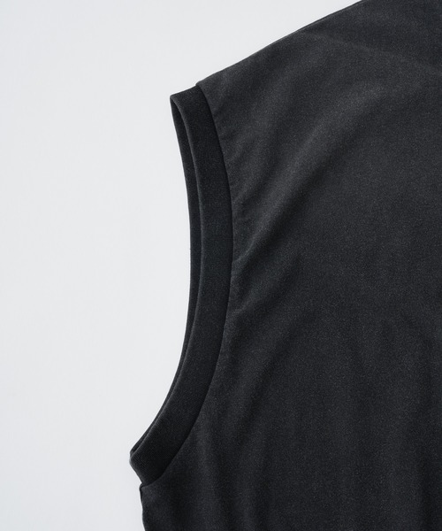 ADAM PATEK(アダムパテック)の「ADAMPATEK/basic logo aging sleeveless/ノースリーブカットソー(AP2614026)(Tシャツ/カットソー・レディース・ピンク/グリーン/ホワイト/ブラック・1/2)」の5枚目の写真