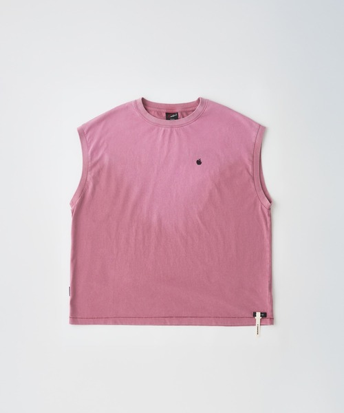 ADAM PATEK(アダムパテック)の「ADAMPATEK/basic logo aging sleeveless/ノースリーブカットソー(AP2614026)(Tシャツ/カットソー・レディース・ピンク/グリーン/ホワイト/ブラック・1/2)」の10枚目の写真