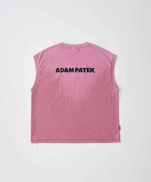 ADAM PATEK(アダムパテック)の「ADAMPATEK/basic logo aging sleeveless/ノースリーブカットソー(AP2614026)(Tシャツ/カットソー・レディース・ピンク/グリーン/ホワイト/ブラック・1/2)」の11枚目の写真