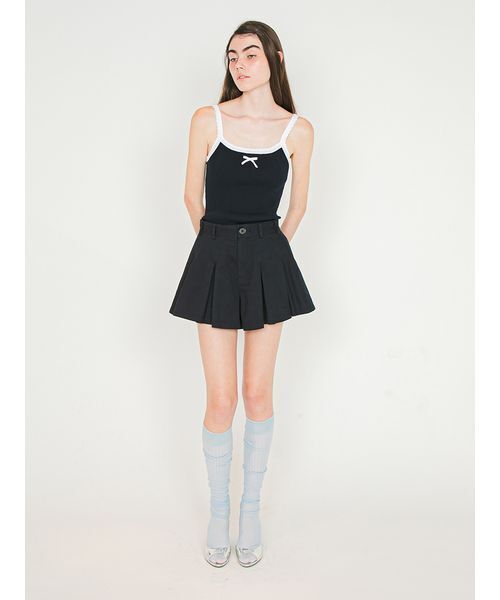 SORIN(ソリン )の「Scalloped Rib Camisole/スカラップ リブキャミソール(キャミソール・レディース・グレー/ホワイト/ダークネイビー/ライトピンク・38)」の6枚目の写真