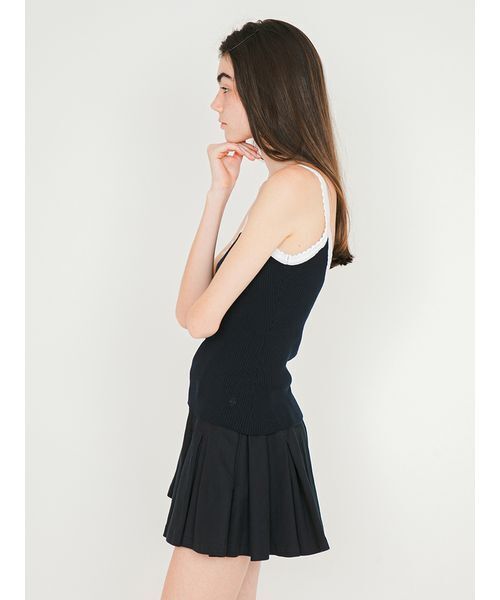 SORIN(ソリン )の「Scalloped Rib Camisole/スカラップ リブキャミソール(キャミソール・レディース・グレー/ホワイト/ダークネイビー/ライトピンク・38)」の9枚目の写真
