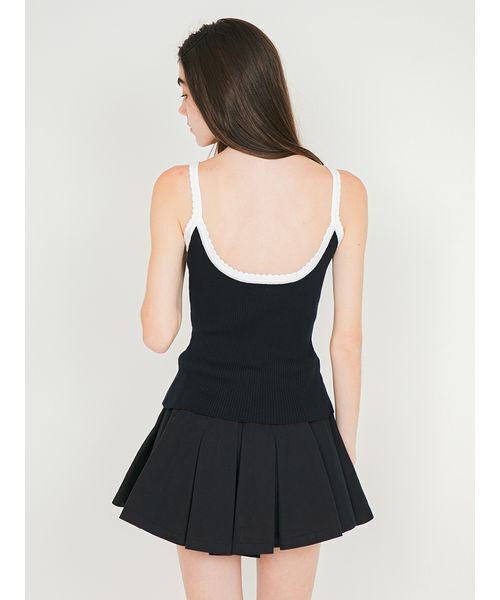 SORIN(ソリン )の「Scalloped Rib Camisole/スカラップ リブキャミソール(キャミソール・レディース・グレー/ホワイト/ダークネイビー/ライトピンク・38)」の10枚目の写真