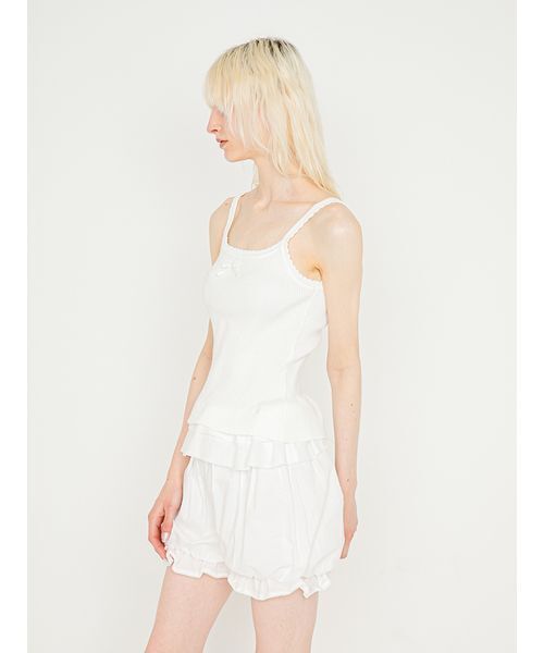 SORIN(ソリン )の「Scalloped Rib Camisole/スカラップ リブキャミソール(キャミソール・レディース・グレー/ホワイト/ダークネイビー/ライトピンク・38)」の15枚目の写真