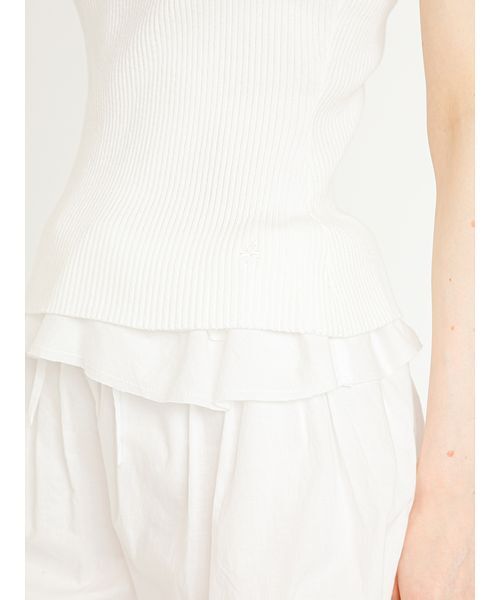SORIN(ソリン )の「Scalloped Rib Camisole/スカラップ リブキャミソール(キャミソール・レディース・グレー/ホワイト/ダークネイビー/ライトピンク・38)」の17枚目の写真