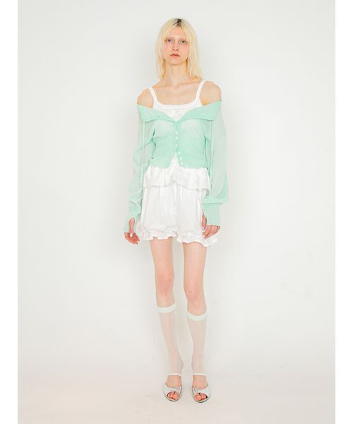 SORIN(ソリン )の「Scalloped Rib Camisole/スカラップ リブキャミソール(キャミソール・レディース・グレー/ホワイト/ダークネイビー/ライトピンク・38)」の18枚目の写真