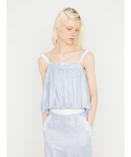 SORIN(ソリン )の「Scalloped Rib Camisole/スカラップ リブキャミソール(キャミソール・レディース・グレー/ホワイト/ダークネイビー/ライトピンク・38)」の19枚目の写真