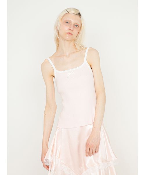 SORIN(ソリン )の「Scalloped Rib Camisole/スカラップ リブキャミソール(キャミソール・レディース・グレー/ホワイト/ダークネイビー/ライトピンク・38)」の22枚目の写真