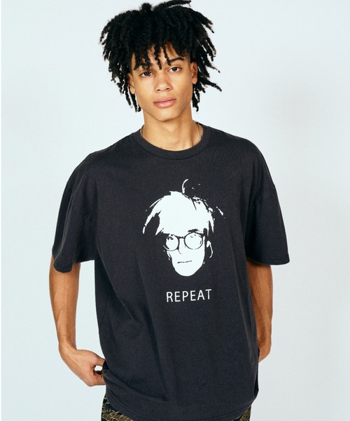 THRIFTY LOOK（スリフティールック）の「TRIFTY LOOK スリフティルック / REPEAT SS TEE（Tシャツ/カットソー・メンズ・スミクロ/ホワイト/ブラック・MEDIUM/LARGE/X-LARGE/SMALL）」の4枚目の写真
