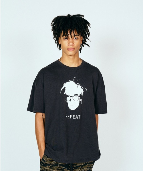 THRIFTY LOOK（スリフティールック）の「TRIFTY LOOK スリフティルック / REPEAT SS TEE（Tシャツ/カットソー・メンズ・スミクロ/ホワイト/ブラック・MEDIUM/LARGE/X-LARGE/SMALL）」の10枚目の写真