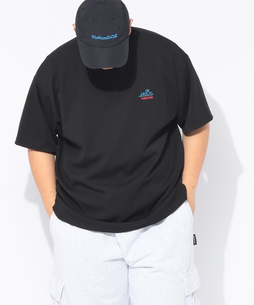 B&T CLUB(ビーティークラブ)の「ヒヤテック Tシャツ 半袖 PHOTO SURF メンズ 大きいサイズ ヒヤテック バックプリント クルーネック B&T CLUB (ビーアンドティークラブ)(Tシャツ/カットソー・メンズ・ブラック/ホワイト・X3(6L~7L)/X1(3L~4L)/X2(4L~5L)/X4(8L~9L))」の13枚目の写真